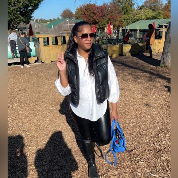 Zara puffer faux vest women’s - Picture 8 of 8